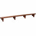 Ram Game Room 84" Dry Bar Foot Rail - Chestnut- FR84 CN RAM Game Room