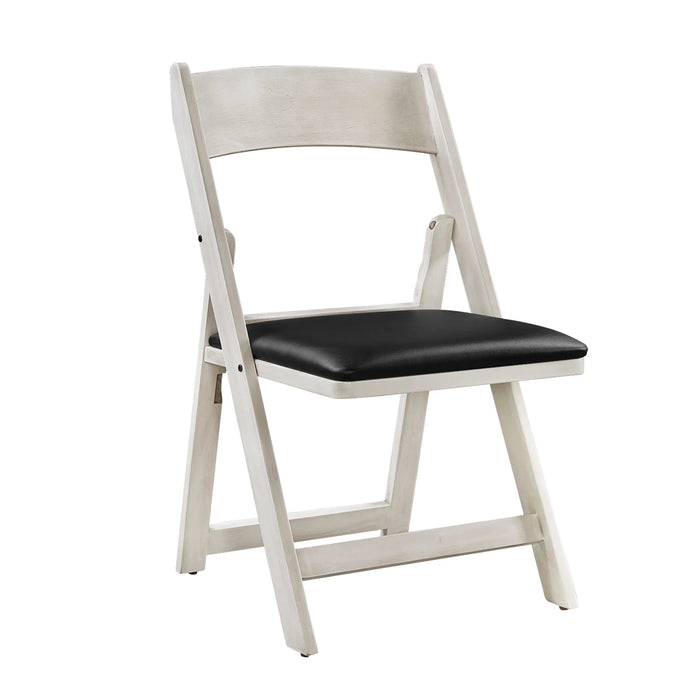Ram Game Room Folding Game Chair - Antique White - GCHR4 AW