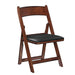 Ram Game Room Folding Game Chair - Chestnut - GCHR4 CN RAM Game Room