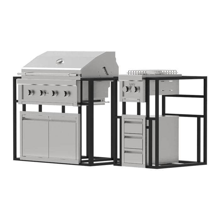 The Outdoor Plus Videl Grill Signature Collection 2 - KD BBQ Island VG-PAKG2 - View 1
