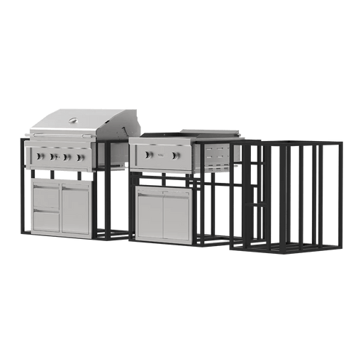 The Outdoor Plus Videl Grill Signature Collection 3 - KD BBQ Island VG-PAKG3 - View 1
