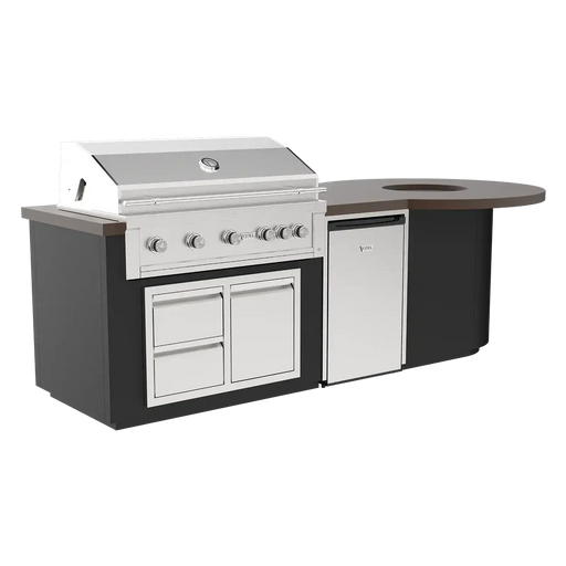 The Outdoor Plus Videl 112" Luxe I Fire Pit - Complete BBQ Island VG-1121FP-LUXE - View 1