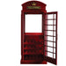 Ram Game Room - Old English Telephone Booth Bar Cabinet In Red - OEBRCB RAM Game Room