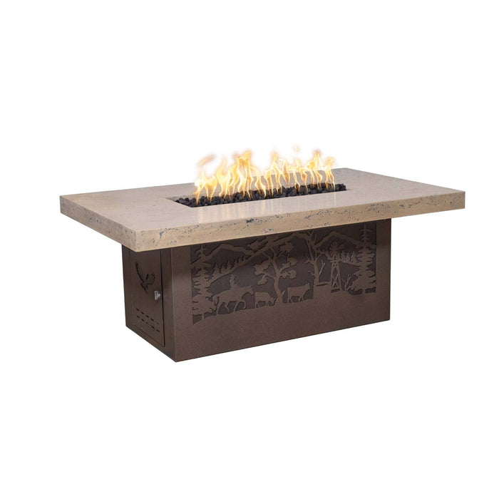 The Outdoor Plus Rectangle Outback Fire Pit