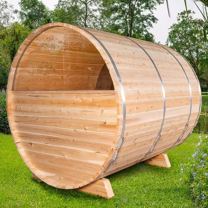 Dundalk Serenity MP Barrel 4-Person Outdoor Sauna CTC2245MP Dundalk Leisurecraft