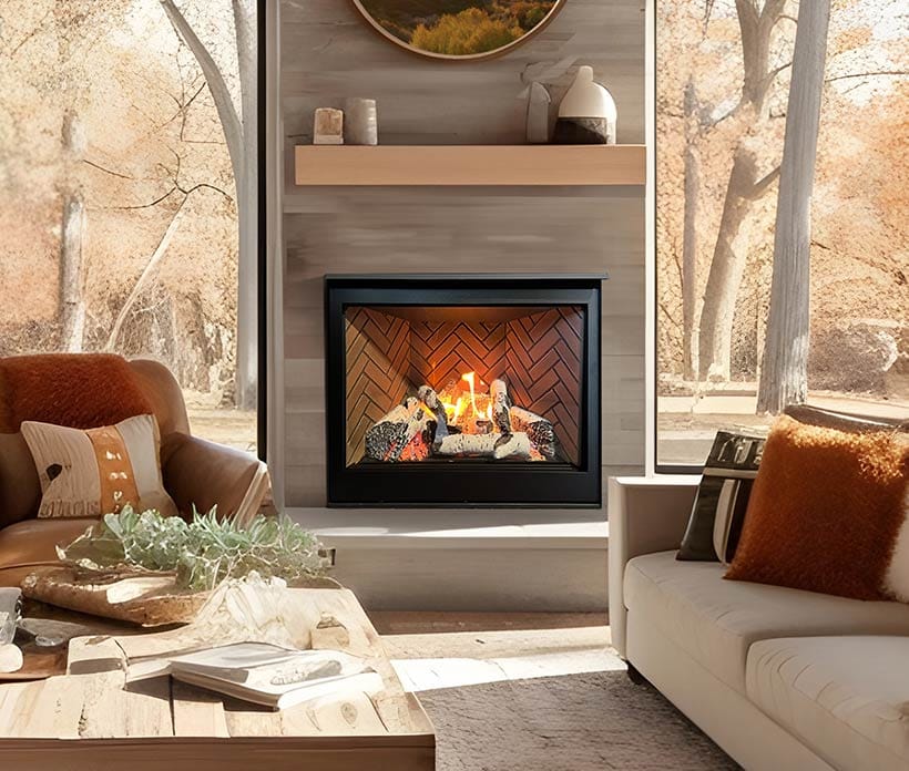 Sierra Flame Jasper 42" Natural Gas Clean Face Gas Fireplace