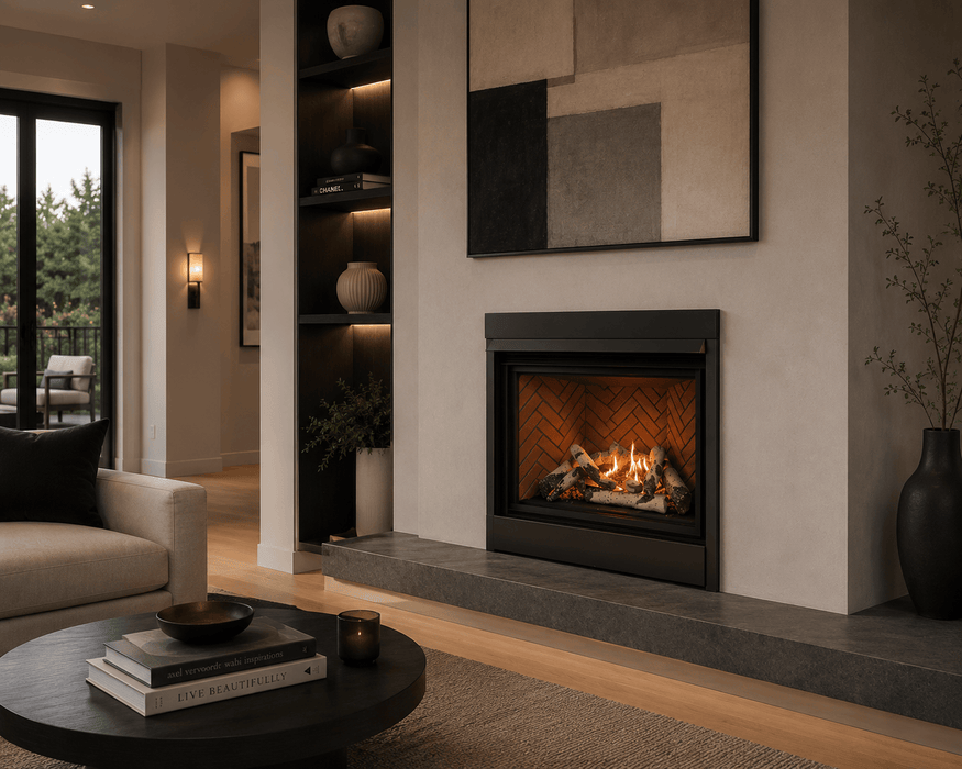 Sierra Flame Jasper 42" Natural Gas Clean Face Gas Fireplace
