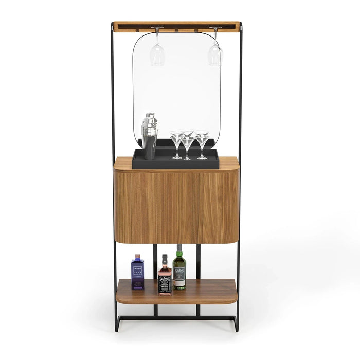 RAM Game Room Prohibition Mini Cocktail Bar in Walnut