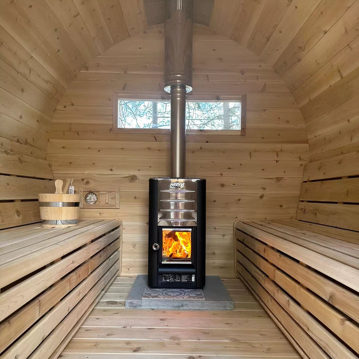 True North 8 Person 10' Long Barrel Sauna True North Saunas