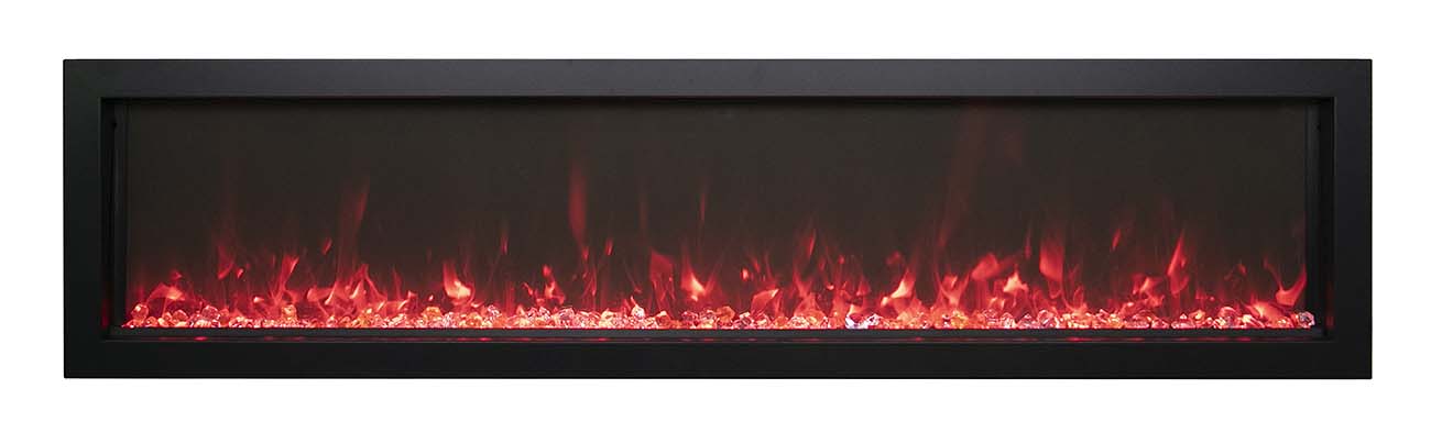 Remii 55" Extra Slim Indoor/Outdoor Electric Built-in Electric Fireplace