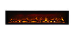 Amantii SYM-74 Symmetry Smart 74″ linear built-in electric fireplace Amantii