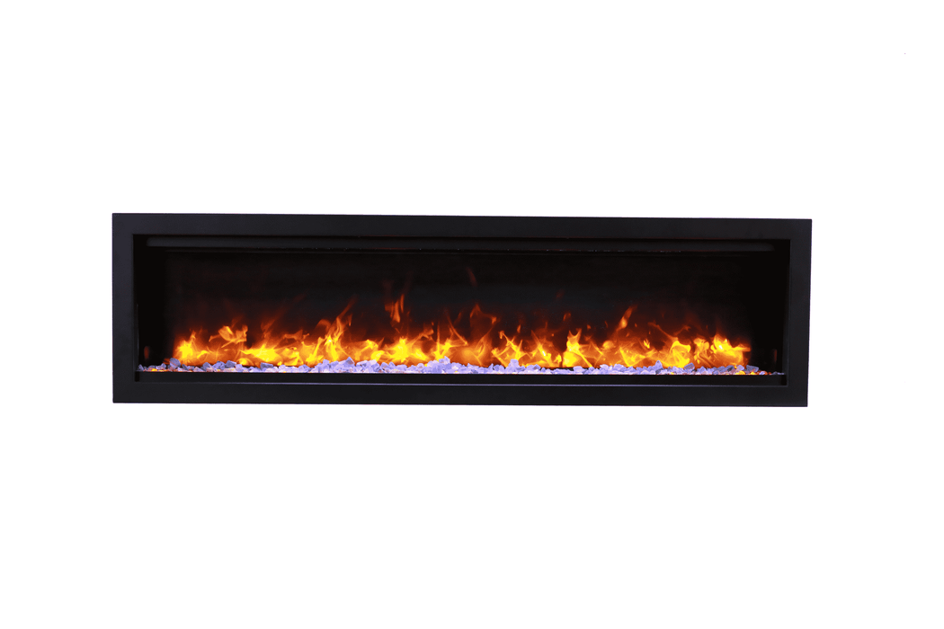 Amantii SYM-100 Symmetry Smart 100″ linear built-in electric fireplace