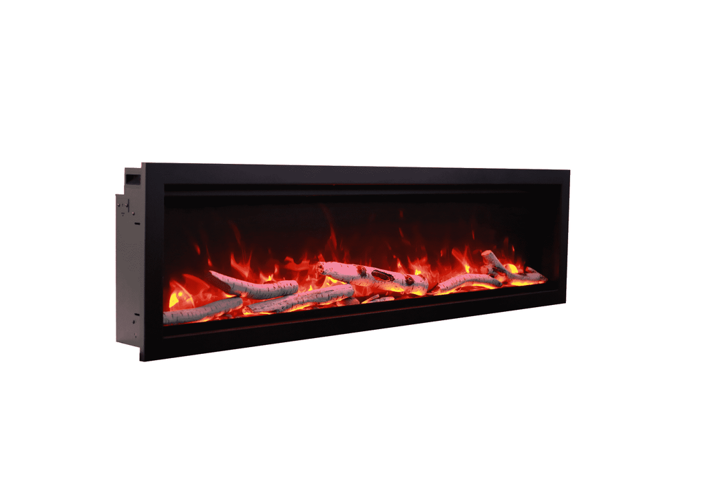 Amantii SYM-74 Symmetry Smart 74″ linear built-in electric fireplace