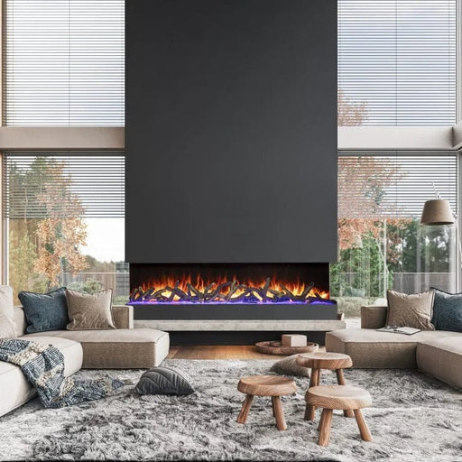 Amantii TRV-85-BESPOKE 3-sided electric fireplace Amantii