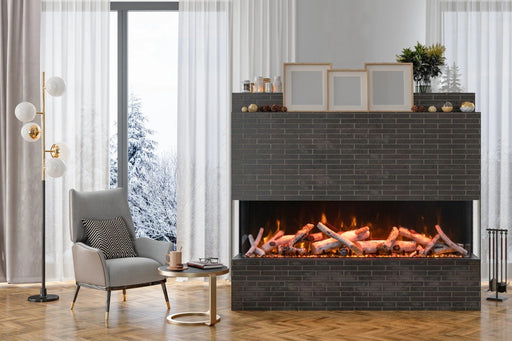 Amantii TRV-65-BESPOKE 3-sided electric fireplace Amantii