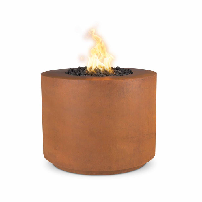 The Outdoor Plus 30" Beverly Copper, Corten Steel & Stainless Steel Fire Pit