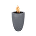 The Outdoor Plus 22" Castillo Pillar GFRC Round Natural Gas Fire Pit Without Access Door The Outdoor Plus