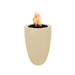 The Outdoor Plus 22" Castillo Pillar GFRC Round Natural Gas Fire Pit Without Access Door The Outdoor Plus