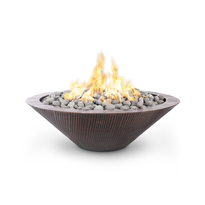The Outdoor Plus 48" Cazo Copper Fire Pit - Narrow Ledge Round Fire Pits The Outdoor Plus