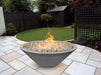 The Outdoor Plus 48'' Cazo GFRC Concrete Narrow Ledge Round Fire Pit - Liquid Propane The Outdoor Plus