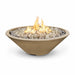 The Outdoor Plus 60'' Cazo GFRC Narrow Ledge Round Natural Gas Fire Pit The Outdoor Plus