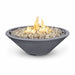 The Outdoor Plus 48'' Cazo GFRC Concrete Narrow Ledge Round Fire Pit - Liquid Propane The Outdoor Plus