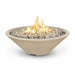 The Outdoor Plus 60'' Cazo GFRC Narrow Ledge Round Natural Gas Fire Pit The Outdoor Plus