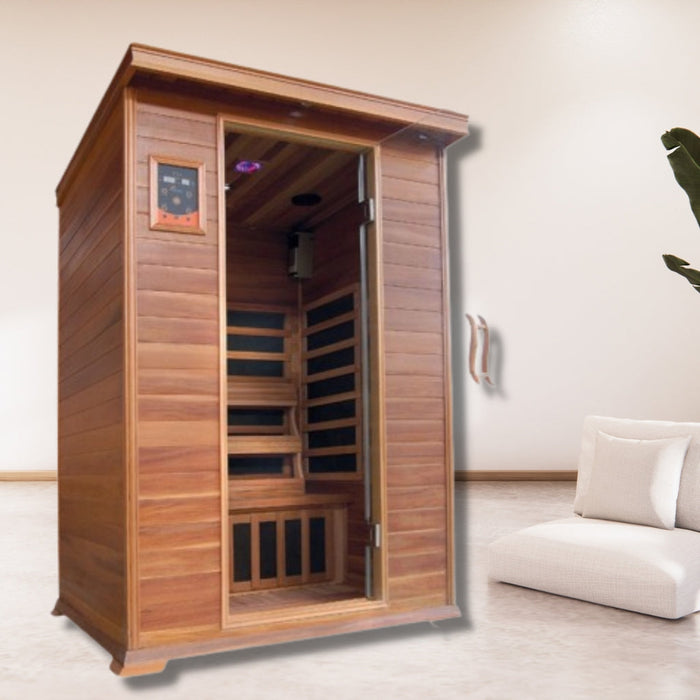 SunRay Sierra 2-Person Cedar Indoor Infrared Sauna HL200K