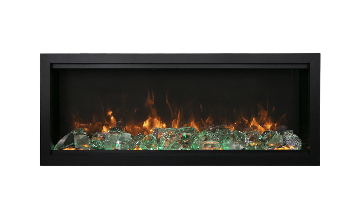 Amantii SYM-50-XT-Bespoke Symmetry 50″ extra tall linear built-in electric fireplace