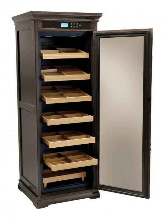 The Remington Electronic Humidor Cabinet | 2000 Cigars (Espresso)