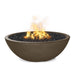 The Outdoor Plus 48" Sedona Narrow Ledge Concrete Liquid Propane Fire Pit The Outdoor Plus