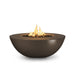 The Outdoor Plus 60" Sedona Wide Ledge Concrete Fire Pit - Natural Gas Round Fire Pits The Outdoor Plus