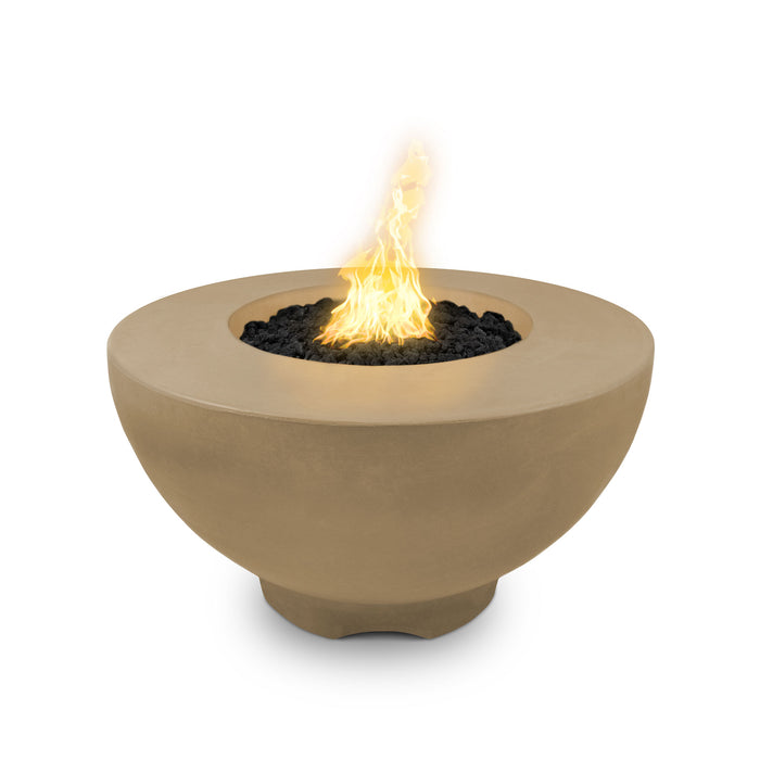 The Outdoor Plus 37" Sienna GFRC Concrete Round Natural Gas Fire Pit