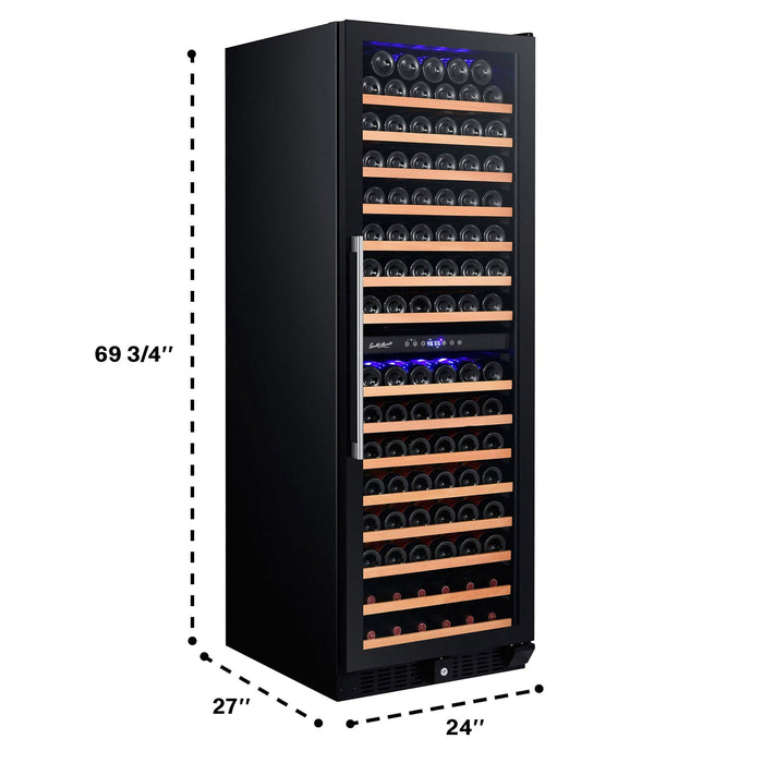 Smith & Hanks RW428DRG 166 Bottle Dual Zone Wine Cooler Smith & Hanks