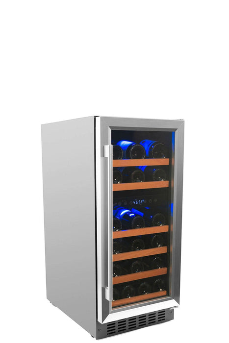 Smith & Hanks RW88DR 32 Bottle Dual Zone Wine Cooler Smith & Hanks