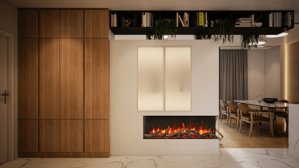 Amantii 60-TRV-SLIM Smart Indoor-Outdoor 3-Sided Fireplace