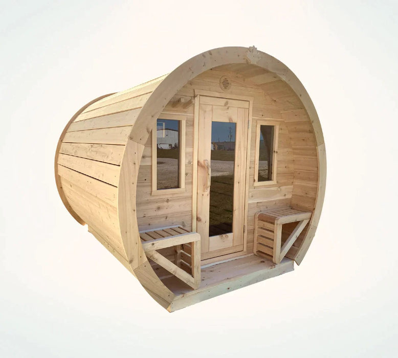 True North Saunas Schooner 2-8 Person Outdoor Barrel Sauna True North Saunas