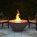 The Outdoor Plus 37" Sienna GFRC Concrete Round Liquid Propane Fire Pit The Outdoor Plus