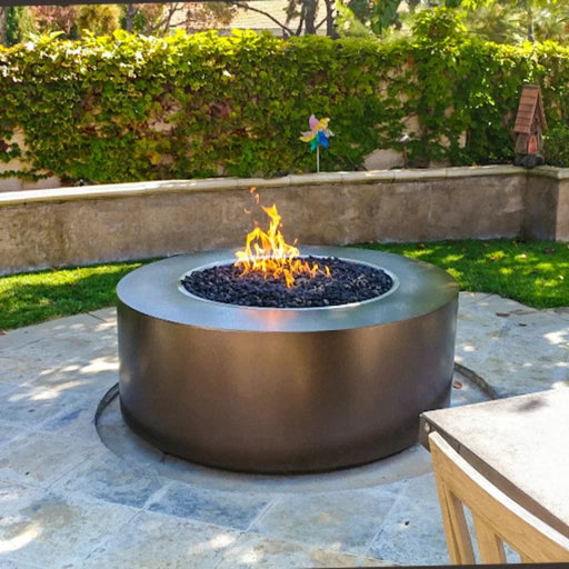 The Outdoor Plus 36" Beverly Powder Coated Steel Round Fire Pit Round Fire Pits The Outdoor Plus