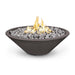 The Outdoor Plus 60'' Cazo GFRC Narrow Ledge Round Natural Gas Fire Pit The Outdoor Plus