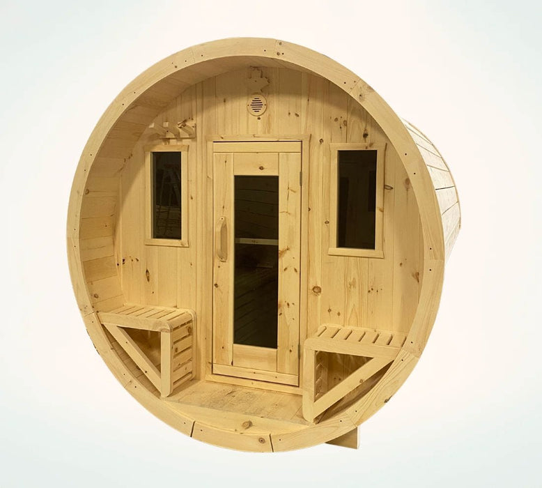 True North 6-8 Person 9' Long Barrel Sauna True North Saunas